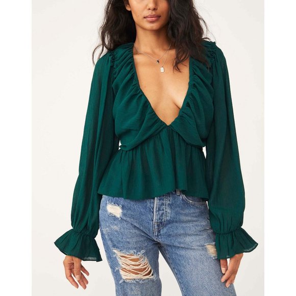 Free People Tops - 🎉LAST CHANCE🎉 NWT Free People Daia Top / Garden Gem